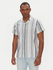 INDICODE Koszula INLindos 20-531 Biały Regular Fit. Białe koszule męskie INDICODE, m, bez wzorów, z bawełny, bez kołnierzyka, bez ramiączek. Za 79.99 zł.