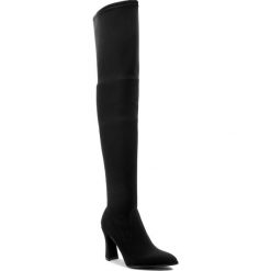 Muszkieterki STUART WEITZMAN - Hirise XL92907 Black Micro. Czarne kozaki damskie Stuart Weitzman, z materiału, bez obcasa, na obcasie. W wyprzedaży za 1,589.00 zł.