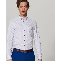 Koszula we wzory super slim fit - Biały. Koszule męskie marki Reserved. Za 99.99 zł.