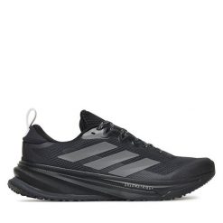 Buty do biegania adidas. Czarne buty sportowe męskie Adidas, bez zapięcia, do biegania. Za 649.99 zł.