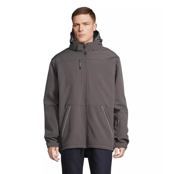 Parka softshell Sol's Rock. Szare parki męskie SOL'S, na zimę, s, bez wzorów, z elastanu, rockowe, bez kaptura. Za 401.00 zł.