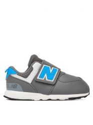 New Balance Sneakersy I57413Y Szary. Szare buty sportowe chłopięce New Balance, bez wzorów, ze skóry, bez zapięcia. Za 269.99 zł.