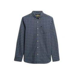 Koszula Superdry. Niebieskie koszule męskie Superdry., l, bez wzorów, klasyczne, bez kołnierzyka, bez ramiączek. Za 329.15 zł.