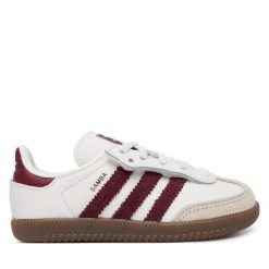 Sneakersy adidas. Białe trampki i tenisówki chłopięce Adidas, bez wzorów, bez zapięcia. Za 279.99 zł.