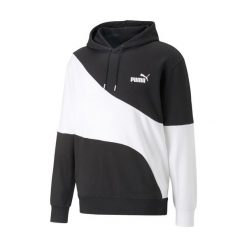 Bluza sportowa męska Puma Power Cat Hoodie. Białe bluzy męskie Puma, m, bez wzorów, z bawełny, z kapturem, na fitness i siłownię. Za 217.55 zł.