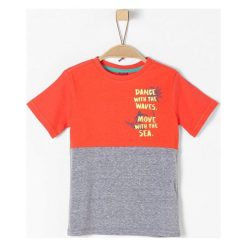 S.Oliver T-Shirt Chłopięcy 128/134, Pomarańczowo-Szary. T-shirty dla chłopców marki S.Oliver. Za 55.00 zł.