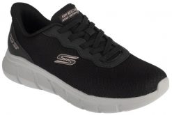 Buty sportowe Sneakersy damskie, Slip-ins: BOBS Sport B Flex - Flex Lucy. Czarne obuwie sportowe damskie Skechers, bez wzorów, z materiału, trekkingowe. Za 249.99 zł.