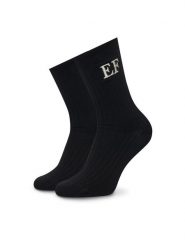Elisabetta Franchi Skarpety długie CZ-11A-67E2 Czarny. Czarne skarpety damskie Elisabetta Franchi, bez wzorów. Za 389.99 zł.