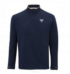 Bluza tenisowa Tecnifibre Thermo Zip. Niebieskie bluzy sportowe męskie TECNIFIBRE, xl, bez wzorów, z elastanu, bez kaptura, tenisowe. Za 289.99 zł.