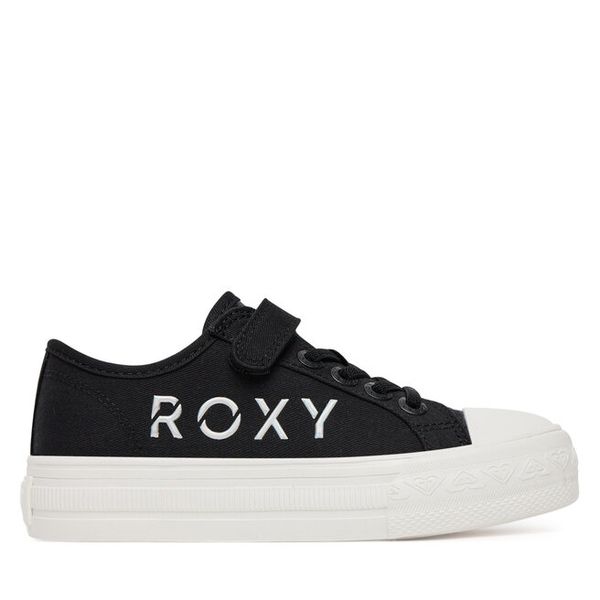 Trampki Roxy. Czarne trampki i tenisówki chłopięce Roxy, bez wzorów, bez zapięcia. Za 99.99 zł.