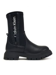 Calvin Klein Botki Chelsea Boot V3A5-83123-1464 S Czarny. Czarne botki dziewczęce Calvin Klein, z materiału, bez zapięcia. Za 449.99 zł.