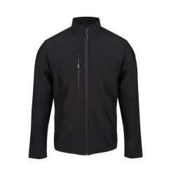 Męski Softshell Honestly Made. Czarne kurtki sportowe męskie Regatta, m, bez wzorów, z softshellu, trekkingowe. Za 241.99 zł.