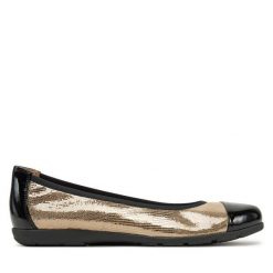Baleriny Caprice. Żółte baleriny damskie Caprice, bez wzorów, bez obcasa. Za 179.99 zł.