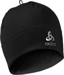 Czapka do biegania dla dorosłych Odlo Hat Polyknit Warm Eco. Czarne czapki i kapelusze męskie Odlo, bez wzorów, z elastanu, sportowe. Za 98.99 zł.