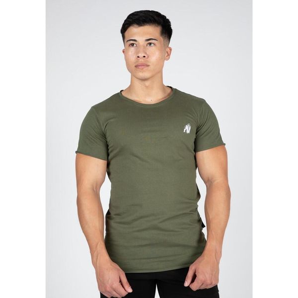 York Koszulka - Zielony. Zielone buty sportowe męskie GORILLA WEAR, m, bez wzorów, bez kołnierzyka, bez ramiączek, na fitness i siłownię. Za 159.99 zł.