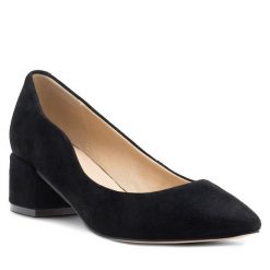 Czółenka Lasocki. Czarne czółenka damskie Lasocki, bez wzorów, bez obcasa, bez zapięcia. Za 229.99 zł.