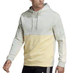 Bluza z polaru adidas Essentials Colorblock. Zielone bluzy męskie Adidas, m, bez wzorów, z polaru, bez kaptura. Za 213.00 zł.