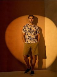 Dzianinowe szorty - zielony. Zielone szorty męskie Sinsay, l, bez wzorów, z dzianiny. Za 35.99 zł.