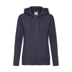 Bluza damska z kapturem Fruit of the Loom Premium. Niebieskie bluzy damskie Fruit of the Loom, m, bez wzorów, z bawełny, z kapturem. Za 144.60 zł.