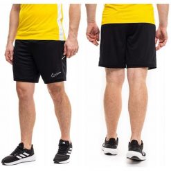 Spodenki treningowe męskie Nike Academy 25. Czarne szorty męskie Nike, m, bez wzorów, ze skóry. Za 71.00 zł.