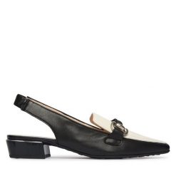 Czółenka Hispanitas. Czarne czółenka damskie Hispanitas, bez wzorów, bez obcasa, bez zapięcia. Za 669.99 zł.