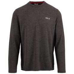 Dlx Charlie - Męski top Dlx Dark Grey Marl. Szare bluzki z długim rękawem męskie DLX, m, bez wzorów, bez kołnierzyka. Za 184.90 zł.