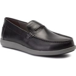 Mokasyny GEOX - U Yooking A U924NA 00043 C9999 Black. Czarne mokasyny męskie Geox, z materiału, eleganckie, bez zapięcia. W wyprzedaży za 259.00 zł.