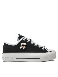 KARL LAGERFELD Trampki KL60424 Czarny. Czarne trampki i tenisówki damskie KARL LAGERFELD, bez wzorów, z materiału, bez zapięcia. Za 429.99 zł.