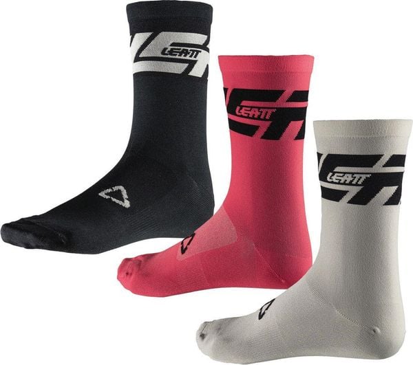 Skarpety rowerowe LEATT Socks MTB Endurance (3 pary). Czarne skarpety męskie LEATT, bez wzorów. Za 254.30 zł.