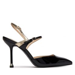 Szpilki Liu Jo. Czarne szpilki damskie Liu Jo, bez wzorów, bez obcasa, bez zapięcia. Za 679.99 zł.