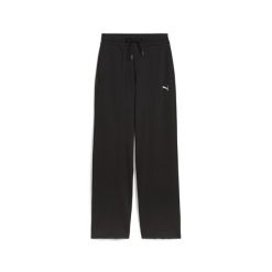 Damskie spodnie PUMA Class o prostym kroju z wysokim stanem PUMA Black. Czarne spodnie materiałowe damskie Puma, bez wzorów, do biegania. Za 269.00 zł.