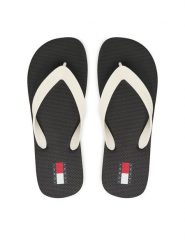 Tommy Jeans Japonki Tjw Logo Summer Sandal EN0EN02979 Czarny. Czarne klapki damskie Tommy Jeans, bez wzorów, z jeansu, bez obcasa. Za 129.99 zł.