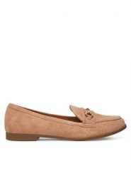 DeeZee Loafersy HXG2106-27 Beżowy. Brązowe mokasyny damskie DeeZee, z materiału. Za 89.99 zł.