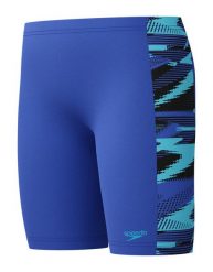 Kąpielówki chłopięce spodenki kąpielowe Speedo Hyperboom Panel. Niebieskie kąpielówki dla chłopców Speedo, bez wzorów, z elastanu. Za 151.98 zł.