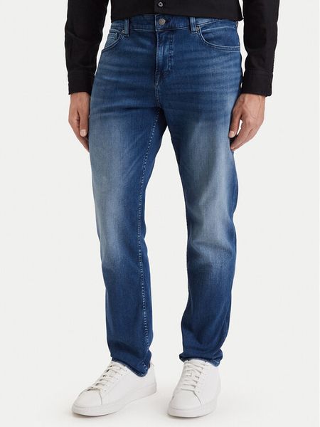 BOSS Jeansy Re.Maine 50566891 Granatowy Regular Fit. Niebieskie jeansy męskie Boss. Za 580.99 zł.