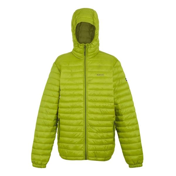 Męska Ocieplana Kurtka Hurden. Zielone kurtki męskie Regatta, m, bez wzorów, z materiału, wakacyjne, z kapturem. Za 144.99 zł.