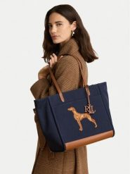 LAUREN RALPH LAUREN Torebka 431P18735002 Granatowy. Niebieskie torebki do ręki damskie Lauren Ralph Lauren, bez wzorów, z materiału, bez dodatków. Za 1,499.00 zł.