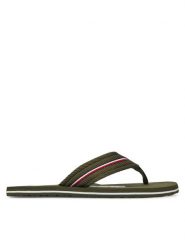 Tommy Hilfiger Japonki Corporate Hilfiger Beach FM0FM05436 Czerwony. Brązowe klapki męskie Tommy Hilfiger, z materiału. Za 99.99 zł.