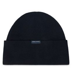 Czapka Armani Exchange. Niebieskie czapki i kapelusze męskie Armani Exchange, na zimę, bez wzorów. Za 239.99 zł.