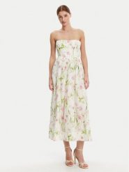 Bardot Sukienka koktajlowa 58164DB3 Biały Regular Fit. Białe sukienki damskie Bardot, bez wzorów, wizytowe, bez kołnierzyka, bez ramiączek. Za 399.99 zł.