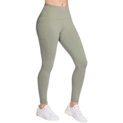 Rajstopy damskie Skechers GO WALK High Waisted Legging. Szare legginsy damskie Skechers, bez wzorów, z nylonu. Za 390.00 zł.