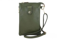 Listonoszka skórzana BARBERINI'S zielona 963-38. Zielone torebki shopper damskie Barberinis, bez wzorów, ze skóry, bez dodatków. Za 149.99 zł.