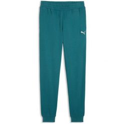 Męskie Trousers Puma Ess Elevated Sweatpants Tr Cl. Niebieskie buty sportowe męskie Puma, m, bez wzorów, z bawełny, na fitness i siłownię. Za 390.00 zł.