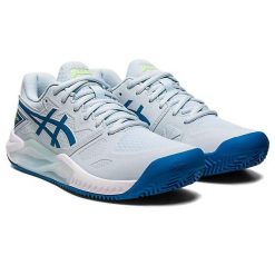 Buty do tenisa damskie Asics Gel Challenger 13 Clay 404. Niebieskie obuwie sportowe damskie Asics, bez wzorów, tenisowe. Za 559.00 zł.