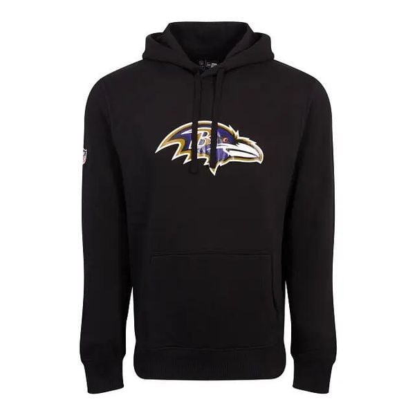 Bluza z kapturem Ravens NFL. Białe bluzy męskie New Era, m, bez wzorów, z bawełny, z kapturem. Za 257.05 zł.