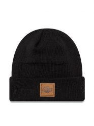 New Era Czapka Team Patch Cuff Bea 60565195 Czarny. Czarne czapki i kapelusze damskie New Era, na zimę, bez wzorów, z materiału. Za 129.99 zł.