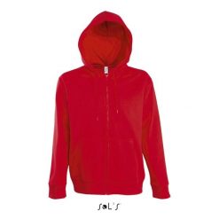 Kurtka z kapturem Sol's Seven. Czerwone kurtki męskie SOL'S, l, bez wzorów, z bawełny, z kapturem. Za 229.90 zł.