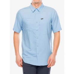 Koszula podróżnicza męska Columbia Silver Ridge Utility Lite Short Sleeve. Niebieskie koszule męskie Columbia, m, bez wzorów, sportowe, bez kołnierzyka, bez ramiączek. W wyprzedaży za 248.15 zł.