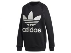 Bluza damska ADIDAS OVERSIZED SWEAT 34. Czarne bluzy damskie Adidas, uniwersalny, bez wzorów, z bawełny, bez kaptura. Za 329.00 zł.
