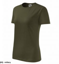 Classic New 133 - ADLER - Koszulka damska, 145 g/m2 - military XL. T-shirty damskie Malfini, m, bez wzorów, bez kołnierzyka. Za 23.23 zł.